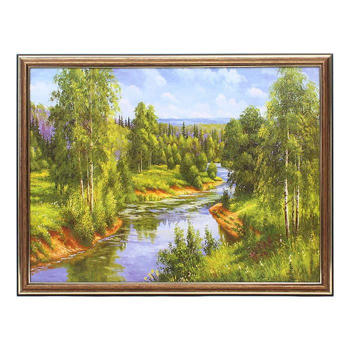 Картина "В глубине природных дум" 33х43 см