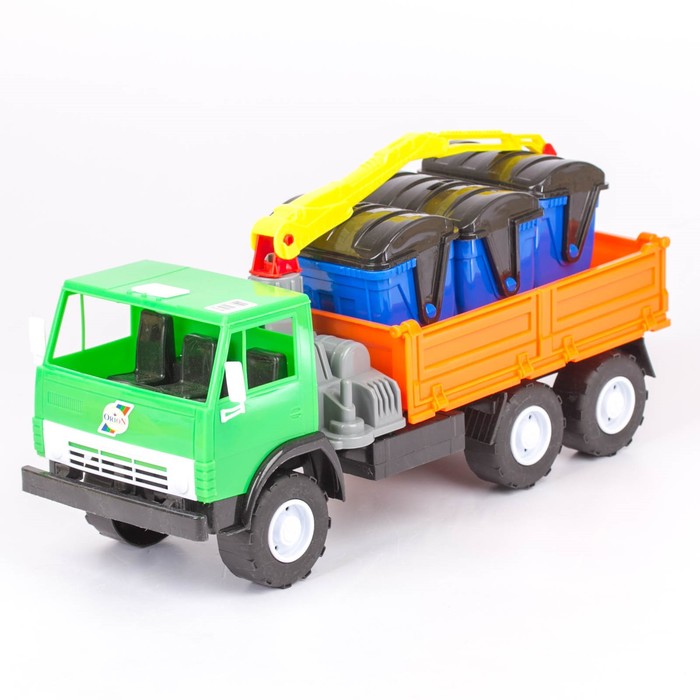 Машина "Камаз" бортовая, с манипулятором, МИКС