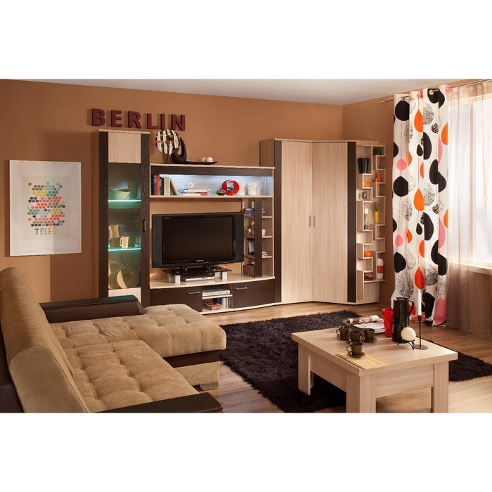 Витрина BERLIN 15, ясень шимо/венге