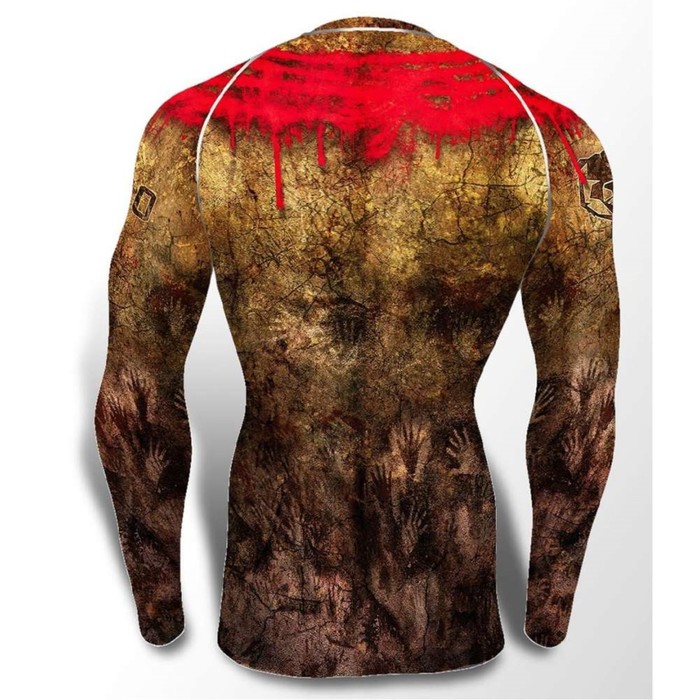 Рашгард с длинным рукавом, IROKEZ, цвет красный, M