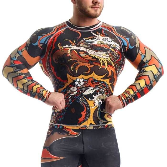 Рашгард с длинным рукавом, Oni, цвет желтый, S