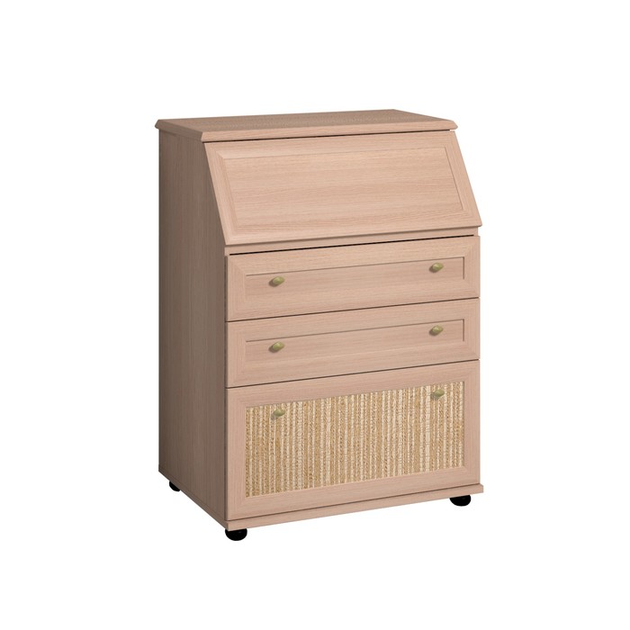 Комод-секретер "Милана-1", дуб отбелённый