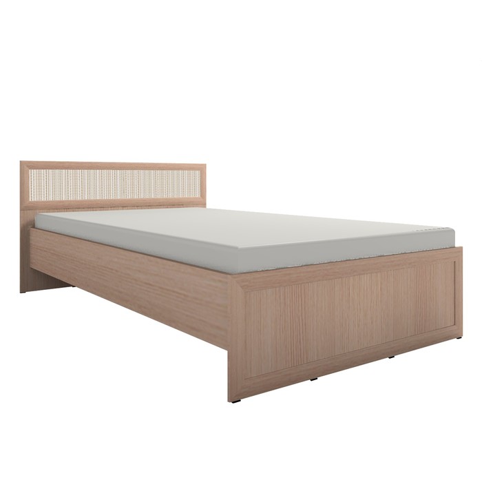 Кровать "Милана-3", без основания, 1200х2000, дуб отбелённый