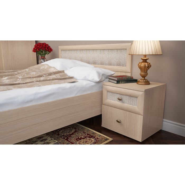 Кровать "Милана-3", без основания, 1200х2000, дуб отбелённый