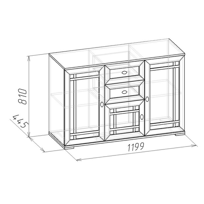 Тумба Sherlock 5, дуб сонома