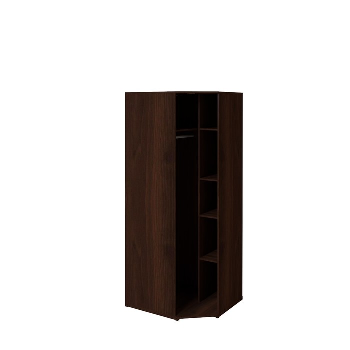 Шкаф угловой с зеркалом Sherlock 10, орех шоколадный