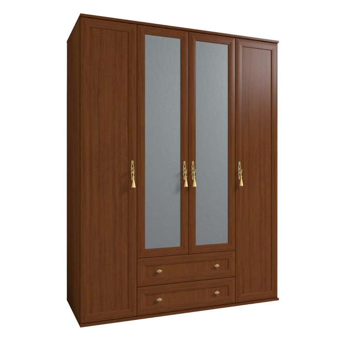 Шкаф для одежды и белья "Милана", орех