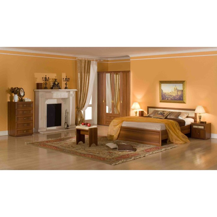 Шкаф для одежды и белья "Милана", орех