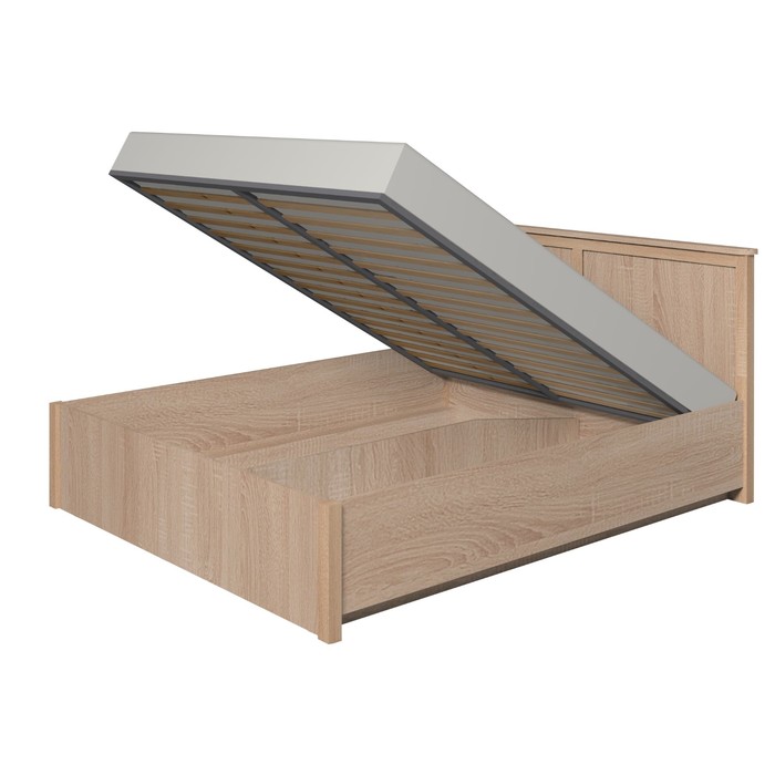 Кровать с ПМ Sherlock 42.2, с основанием, 1600х2000, дуб сонома