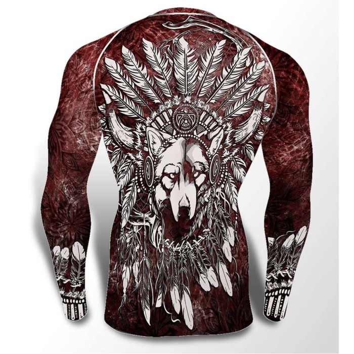 Рашгард с длинным рукавом, APACHI цвет коричневый, 2XL