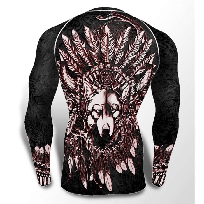 Рашгард с длинным рукавом, APACHI цвет чёрный, XL