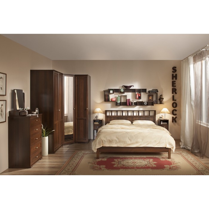 Тумба прикроватная Sherlock 51, орех шоколадный