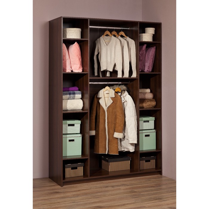 Шкаф для одежды и белья Sherlock 60, орех шоколадный