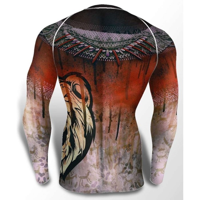 Рашгард с длинным рукавом, AZTEK цвет красный, 3XL