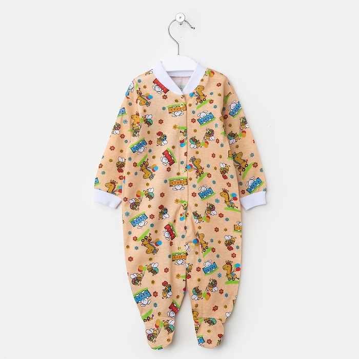 Комбинезон на кнопках, 68 см, цвет микс КБ0007_М