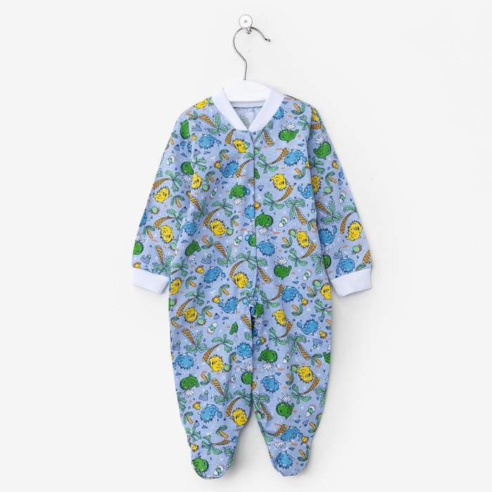 Комбинезон на кнопках, 68 см, цвет микс КБ0007_М