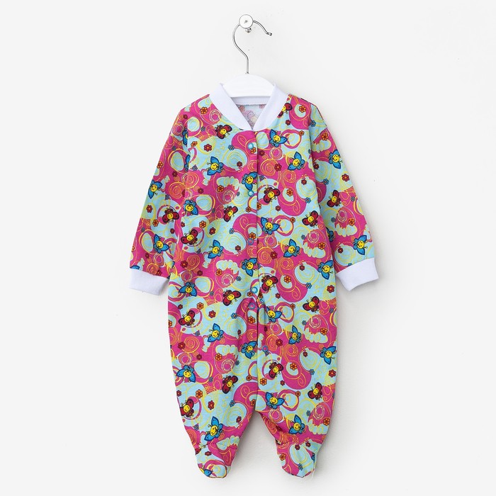 Комбинезон на кнопках, 68 см, цвет микс КБ0007_М