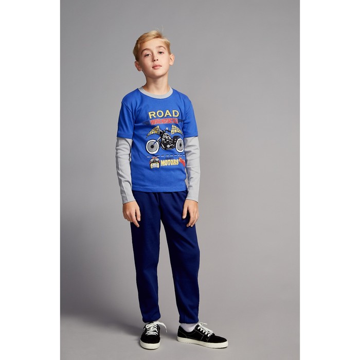 Футболка с длинным рукавом для мальчика, рост 122 см, цвет микс фб0007