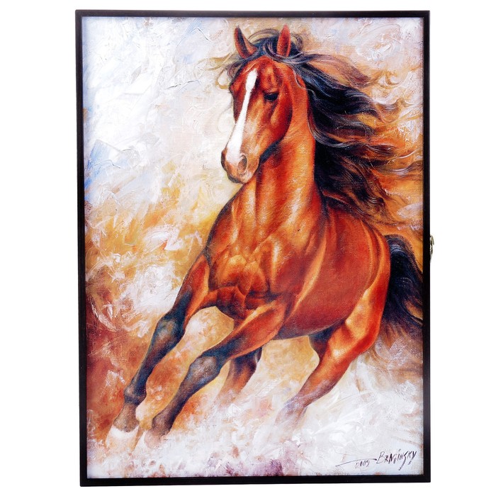 Ключница "Лошадь" Декабокс 41х31х5 см