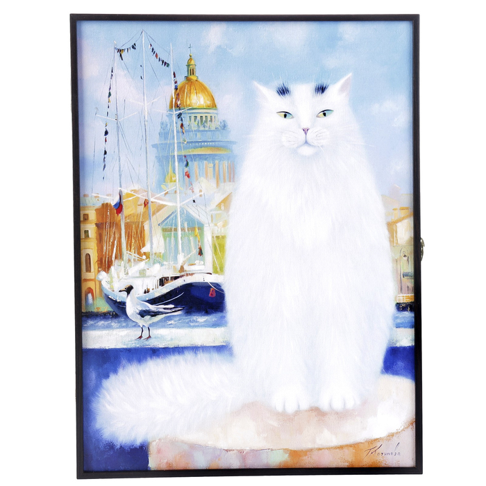 Ключница "Петербургское утро" Декабокс 41х31х5 см