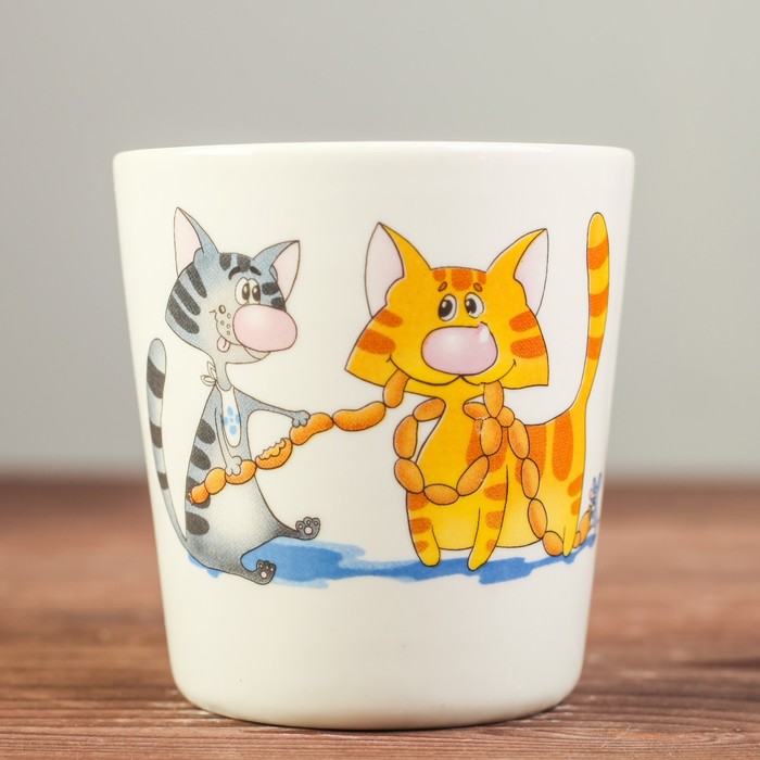 Кружка 210 мл "Мур-мур", деколь, микс