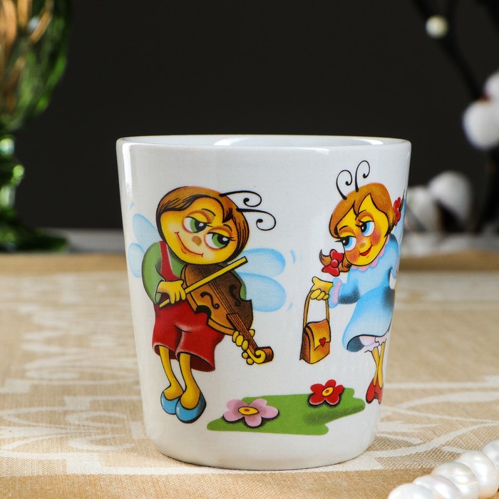 Кружка 210 мл "Жу-жу", деколь, микс