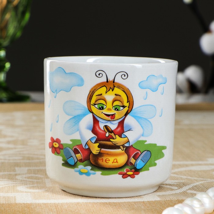 Кружка 220 мл "Цилиндр Жу-жу", деколь, микс