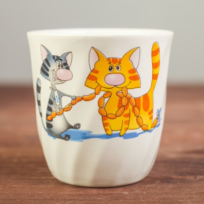 Кружка 250 мл "Волна Мур-мур", деколь, микс