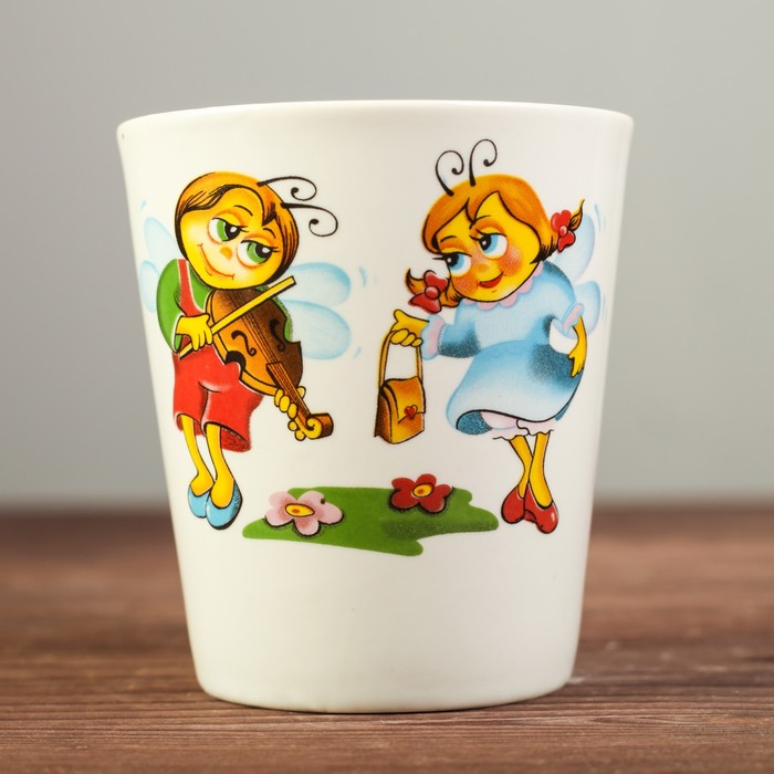 Кружка 350 мл "Конус Жу-жу", деколь, микс