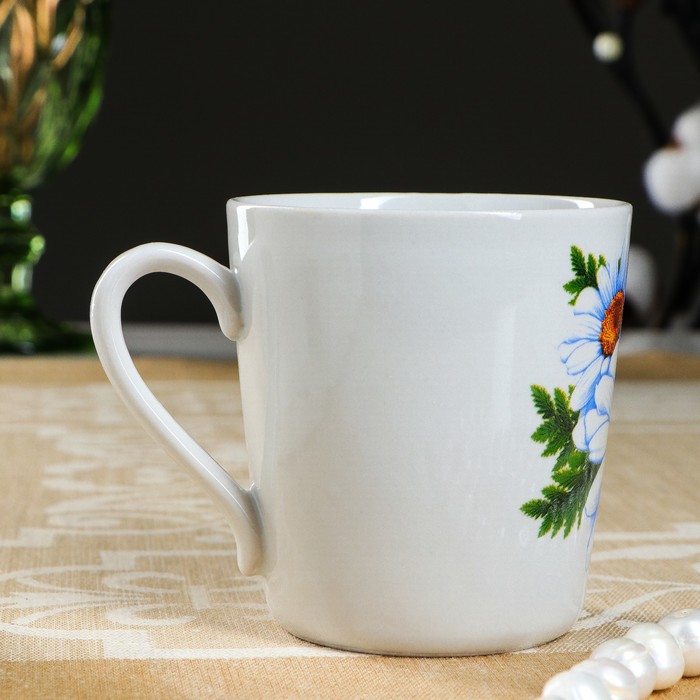 Кружка "Ромашка", деколь, 210 мл