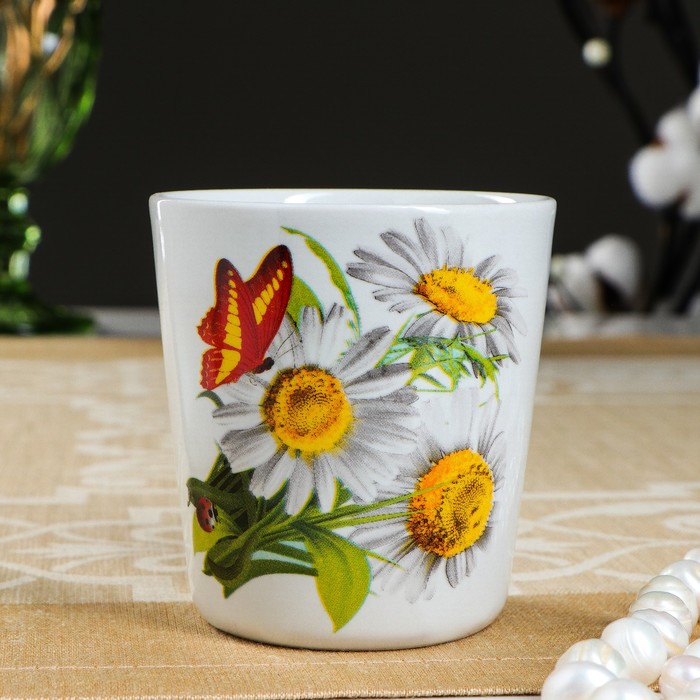Кружка "Лето-ромашка", деколь, 210 мл