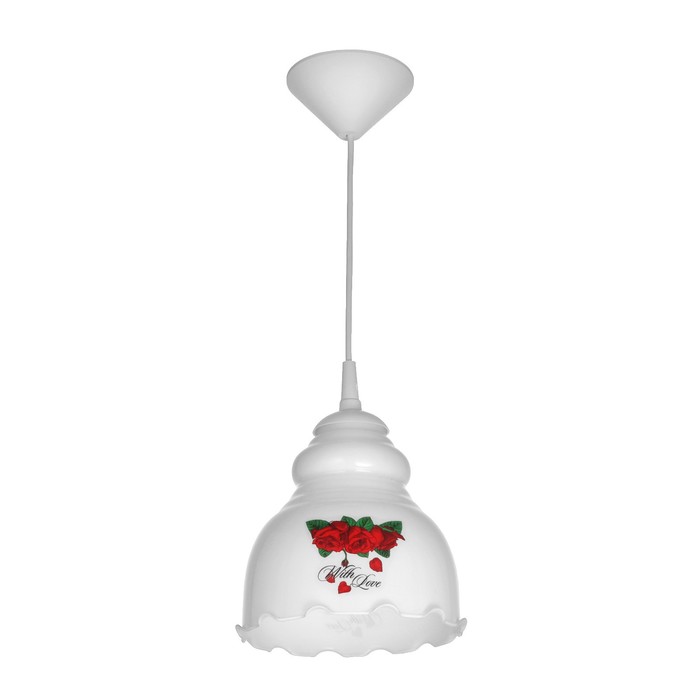 Светильник "Елена" 1 лампа E27 60 Вт молочный