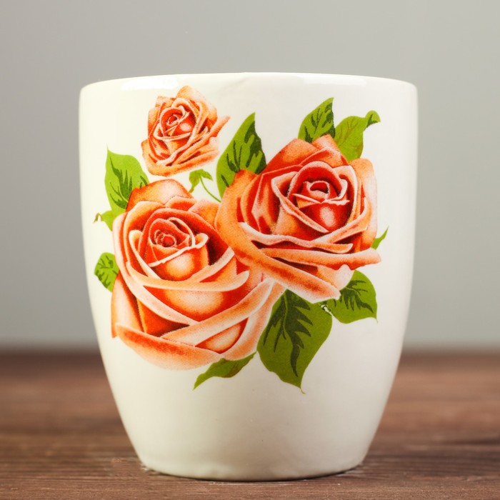 Кружка "Полесье розы", деколь, 400 мл