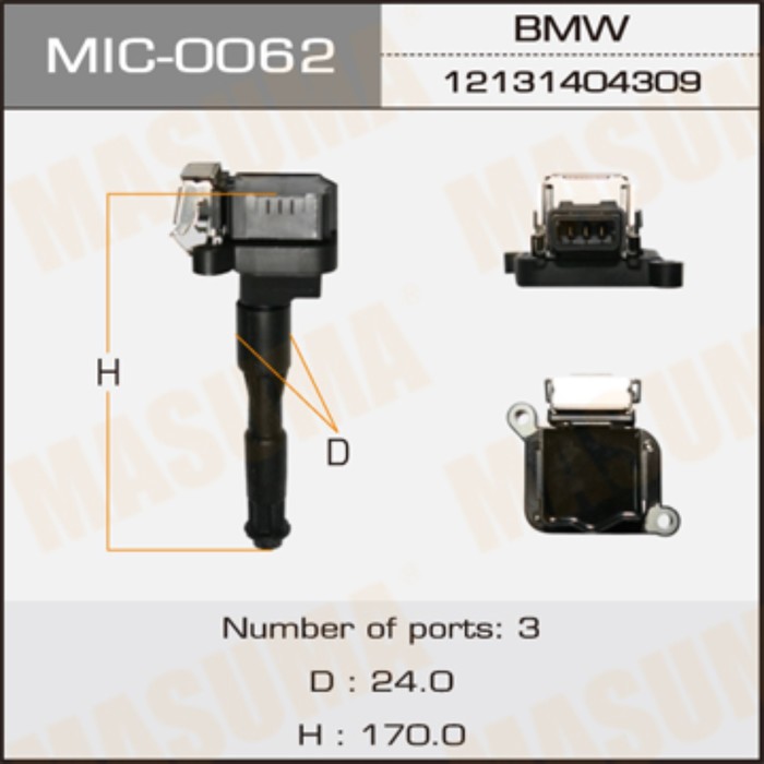 Катушка зажигания MASUMA MIC0062
