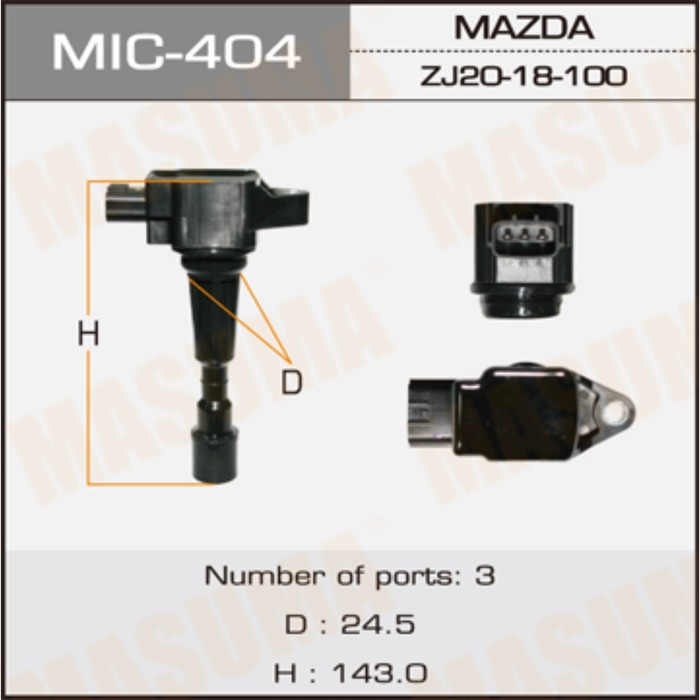 Катушка зажигания MASUMA MIC404