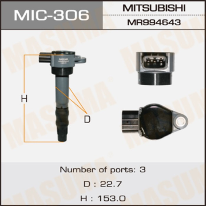 Катушка зажигания MASUMA MIC306
