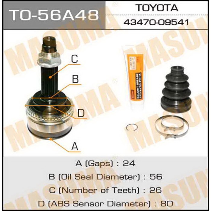 ШРУС MASUMA TO56A48