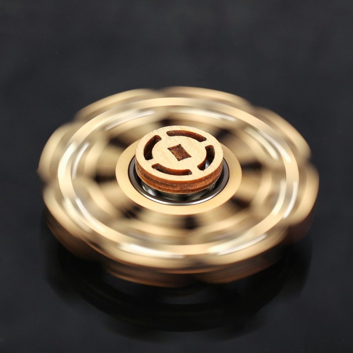 Спиннер деревянный "Осьминог", светлое дерево