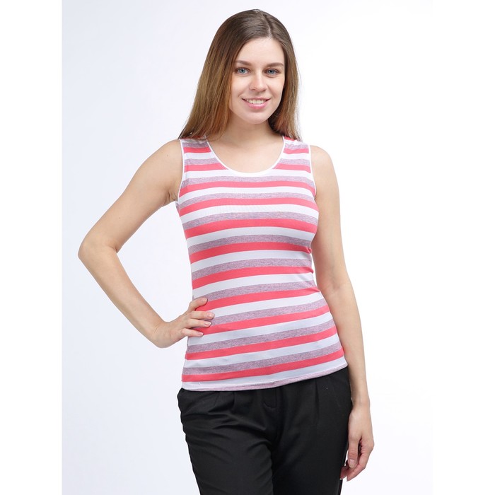 Майка женская, трёхцветная, 46-48 размер