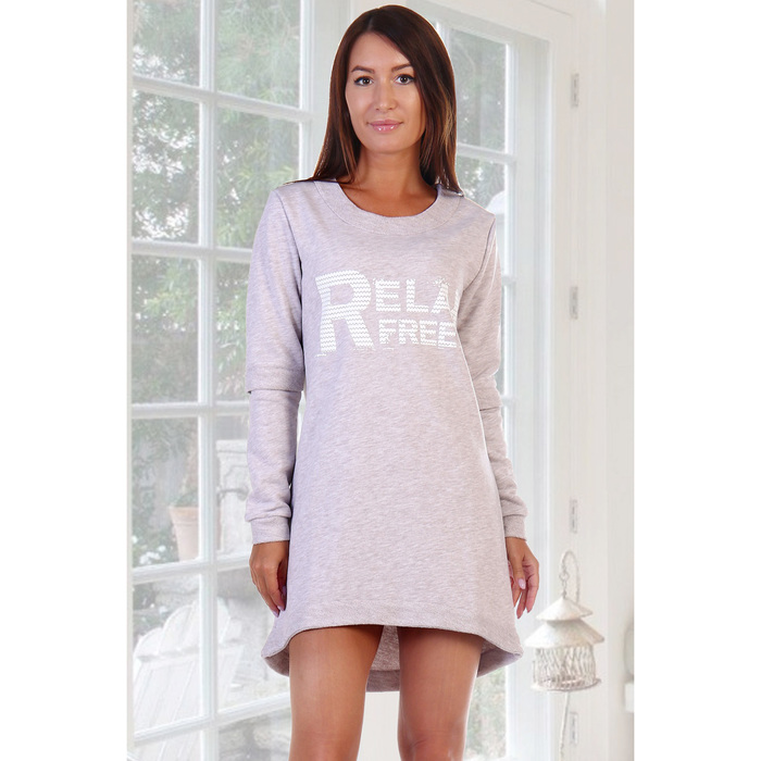 Туника женская 2008 цвет кремовый, р-р 52