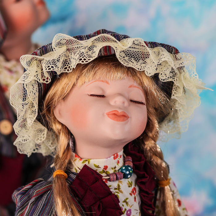 Кукла коллекционная парочка поцелуй набор 2 шт "Эльза и Ганс" 30 см