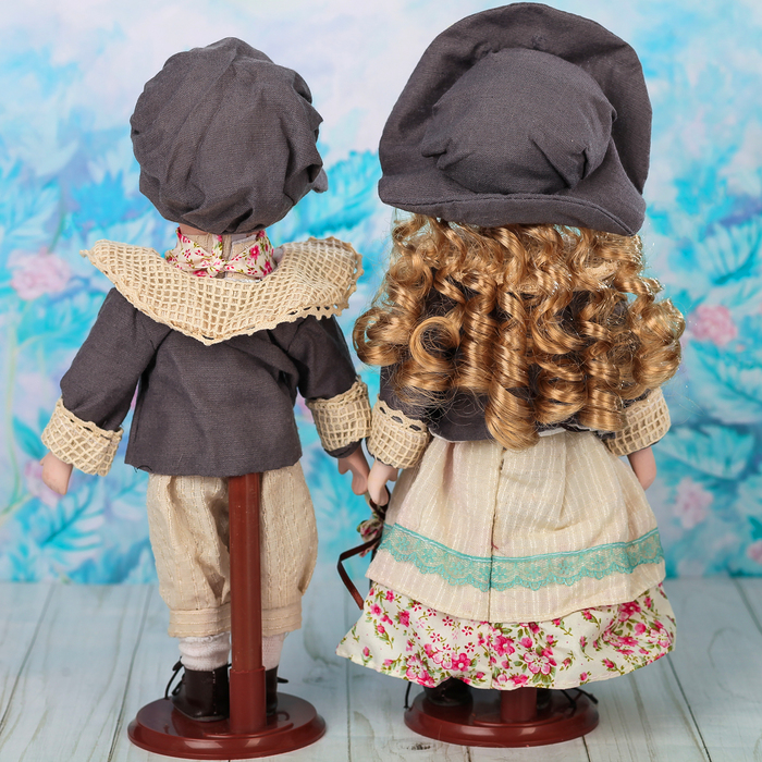 Кукла коллекционная "Парочка Таисия и Тимофей" (набор 2 шт) 30 см