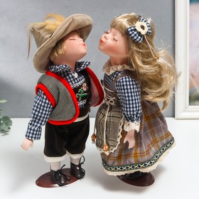 Кукла коллекционная парочка поцелуй набор 2 шт "Кай и Герда" 30 см от Сима-ленд