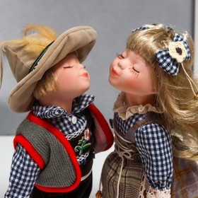 Кукла коллекционная парочка поцелуй набор 2 шт "Кай и Герда" 30 см от Сима-ленд