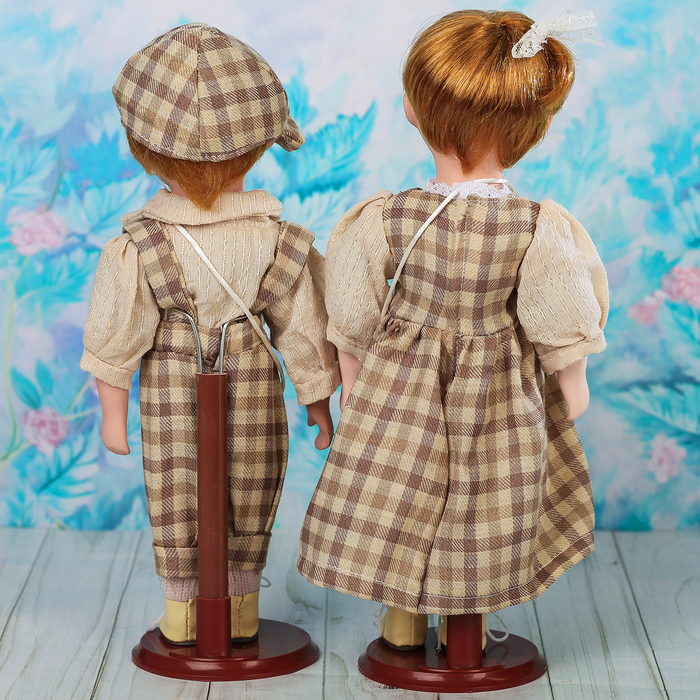 Кукла коллекционная "Парочка губки бантиком. Женя и Максим" (набор 2 шт) 30 см