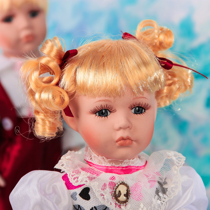 Кукла коллекционная "Парочка губки бантиком. Маша и Паша" (набор 2 шт) 30 см