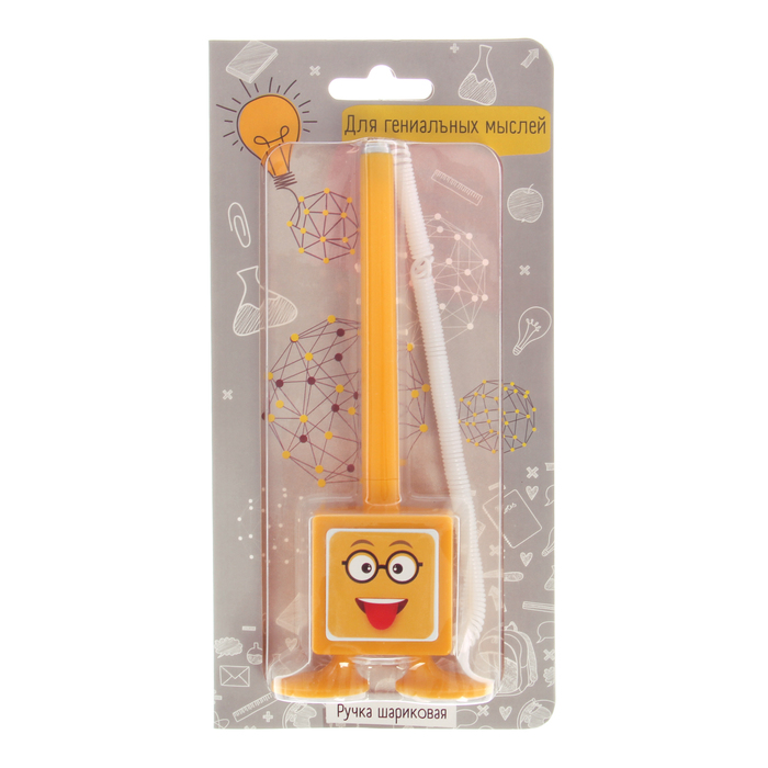 Фигурная ручка "Для гениальных мыслей" на подставке