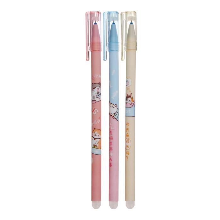 Ручка гелевая 0,28мм синий корпус МИКС пиши-стирай