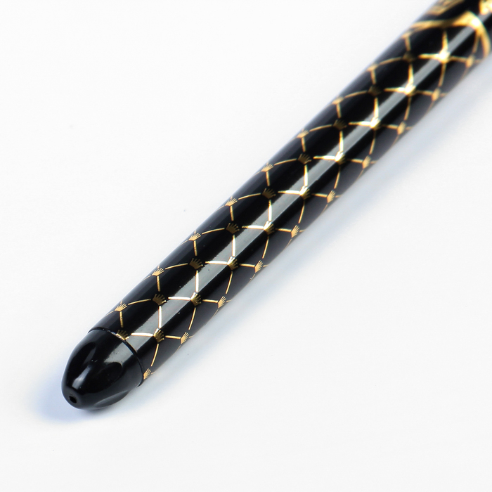 Ручка гелевая 0,5 мм черная корпус Корона