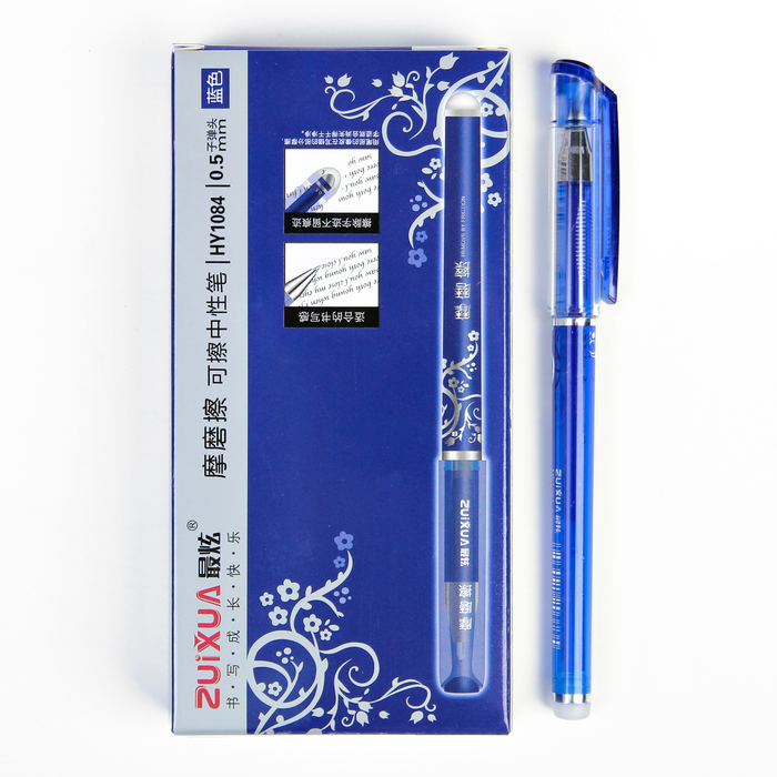 Ручка гелевая ПИШИ-СТИРАЙ 0,5мм стержень синий корпус тонированный